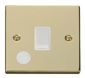 VPBR022WH  Deco Victorian 20A 1 Gang DP Switch, Flex Outlet